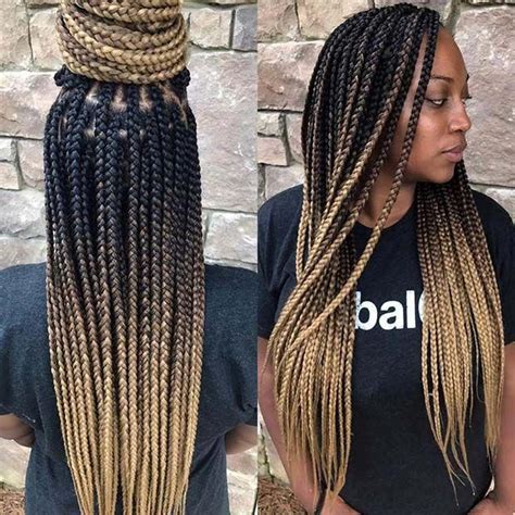 blonde ombre for black hair|blonde ombre braiding hair.